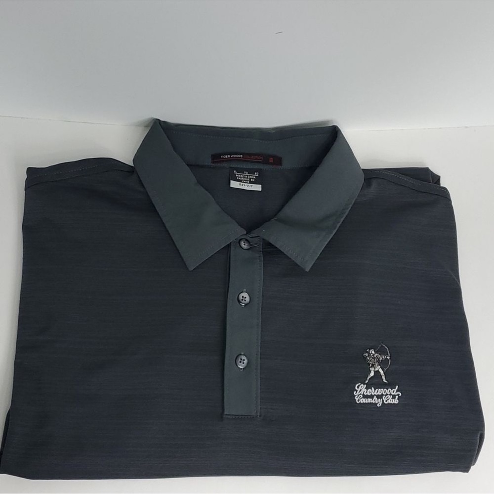 Tiger Woods Collection Dri-Fit Short Sleeve Collared Polo Golf Shirt Size XL